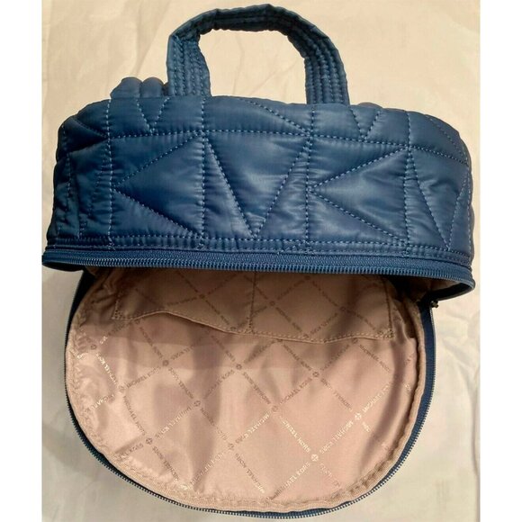 S Michael Kors Winnie Medium Quilted Nylon Blue Backpack 35T0UW4B2C NWT $398 main image 10